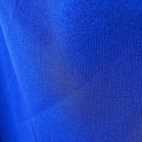 Exclusively Misook Skirt Womens 1X Blue Knit Pull On Elastic Waist Side Slit - Picture 8 of 8